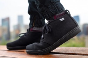 Lems Chukka Vászon Férfi Barefoot Fekete AKV-24549